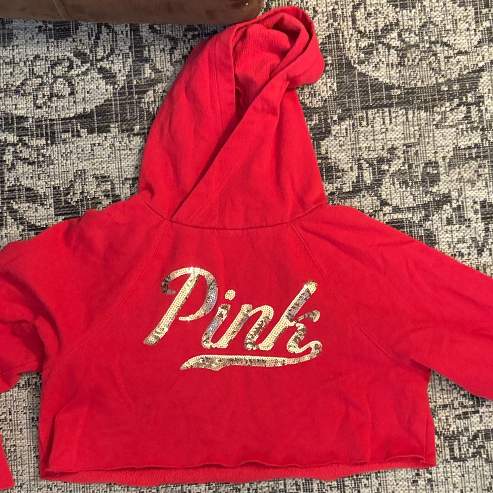 PINK Victoria's Secret Kids Red Hoodie